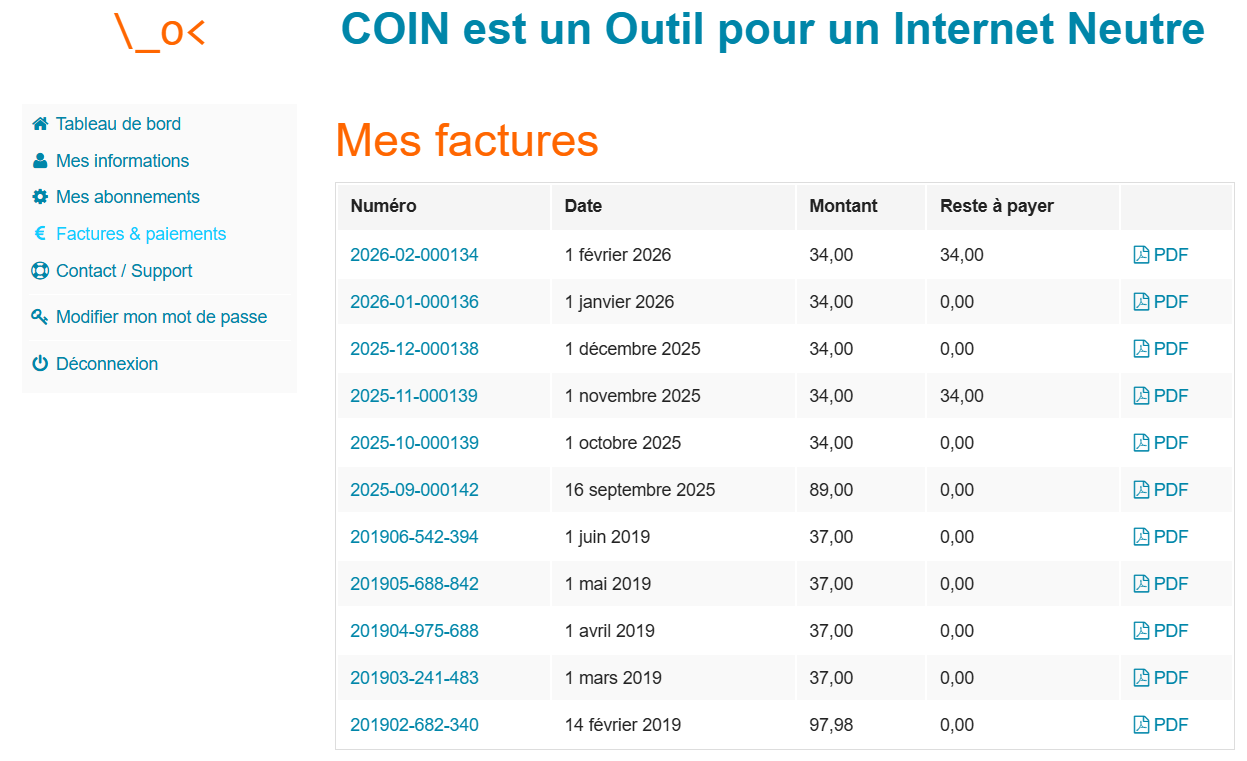 évolution des tarifs internet (libre, à Lyon…et St Etienne)