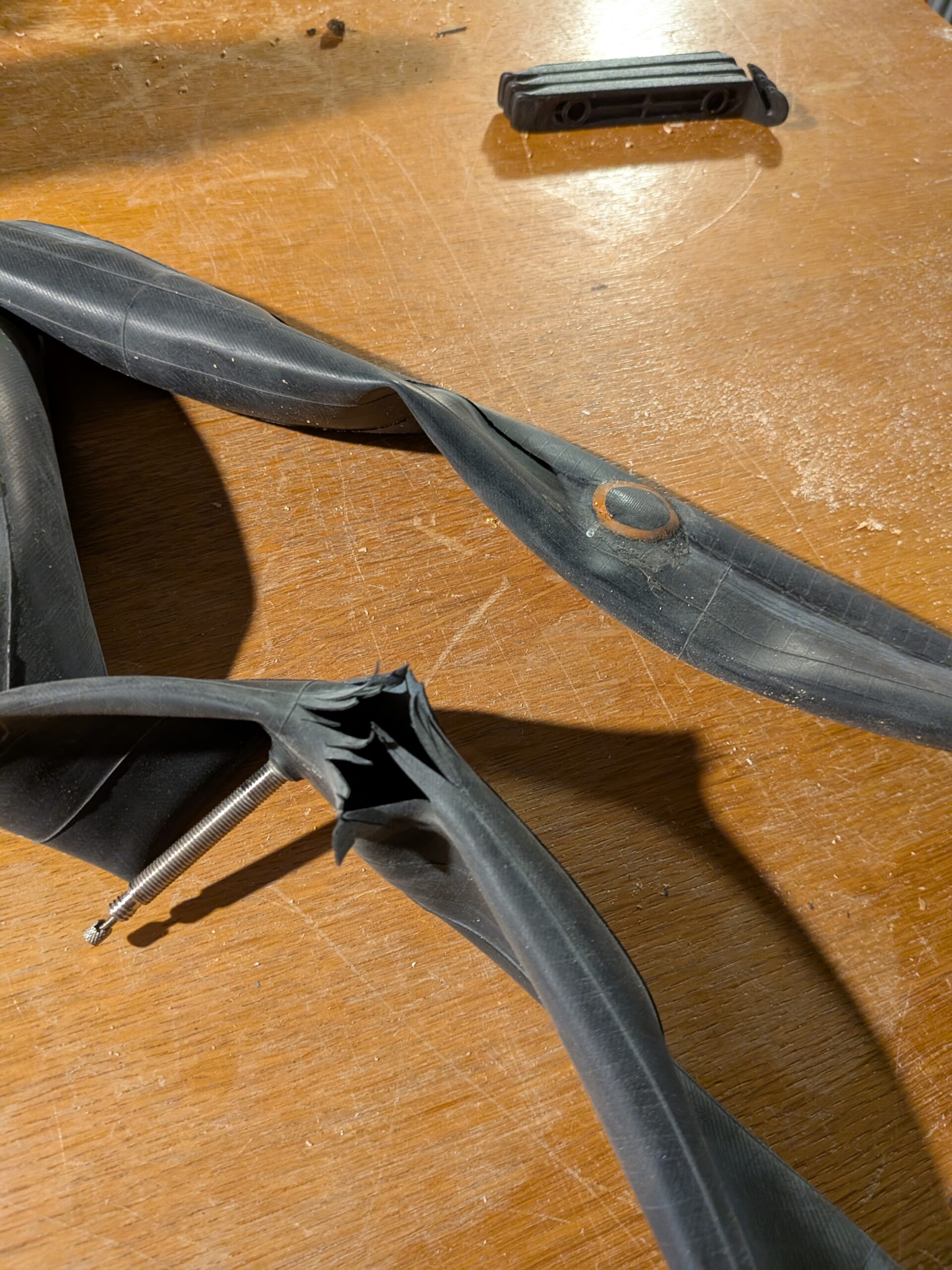 Rustine OK, regonflage KO